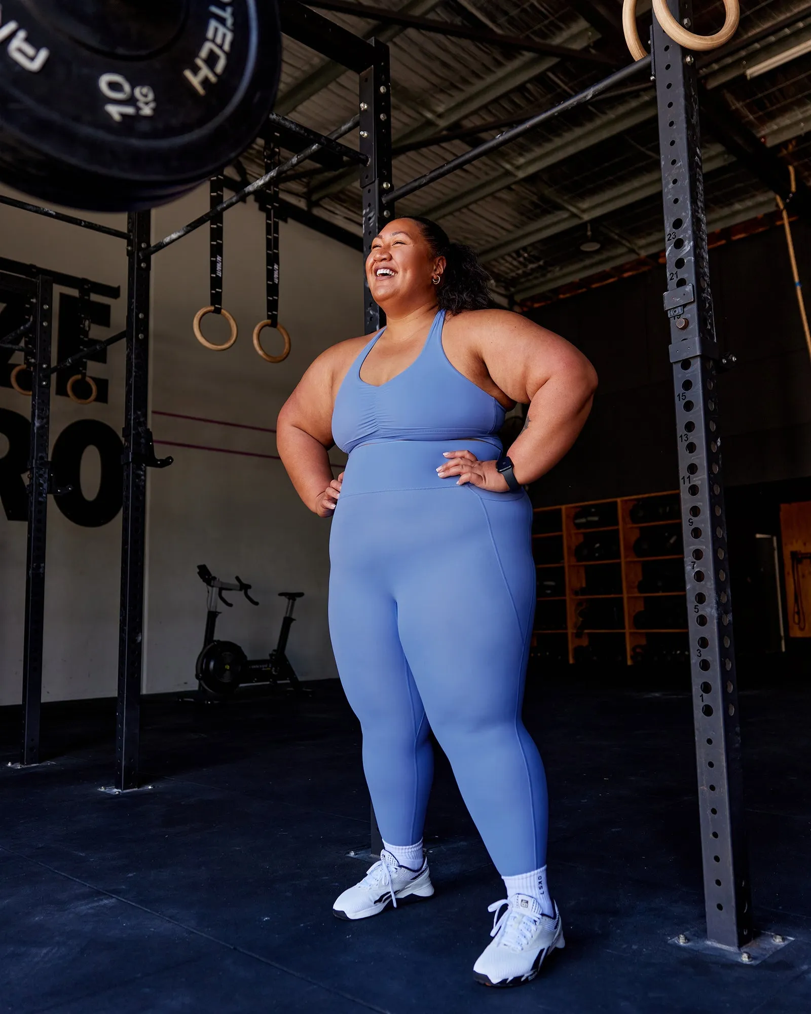 Elixir 7/8 Length Leggings With Pockets - Ultramarine