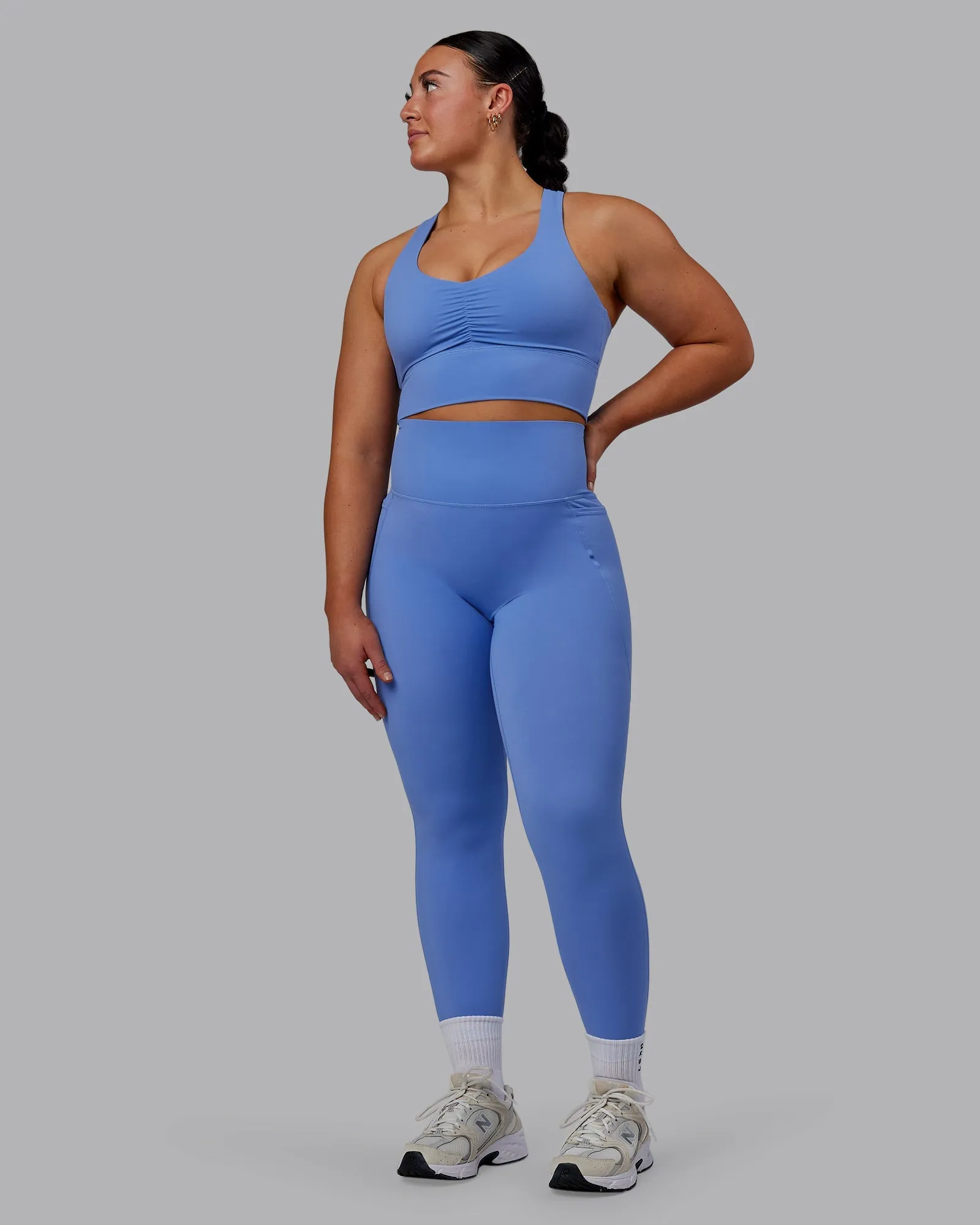 Elixir 7/8 Length Leggings With Pockets - Ultramarine