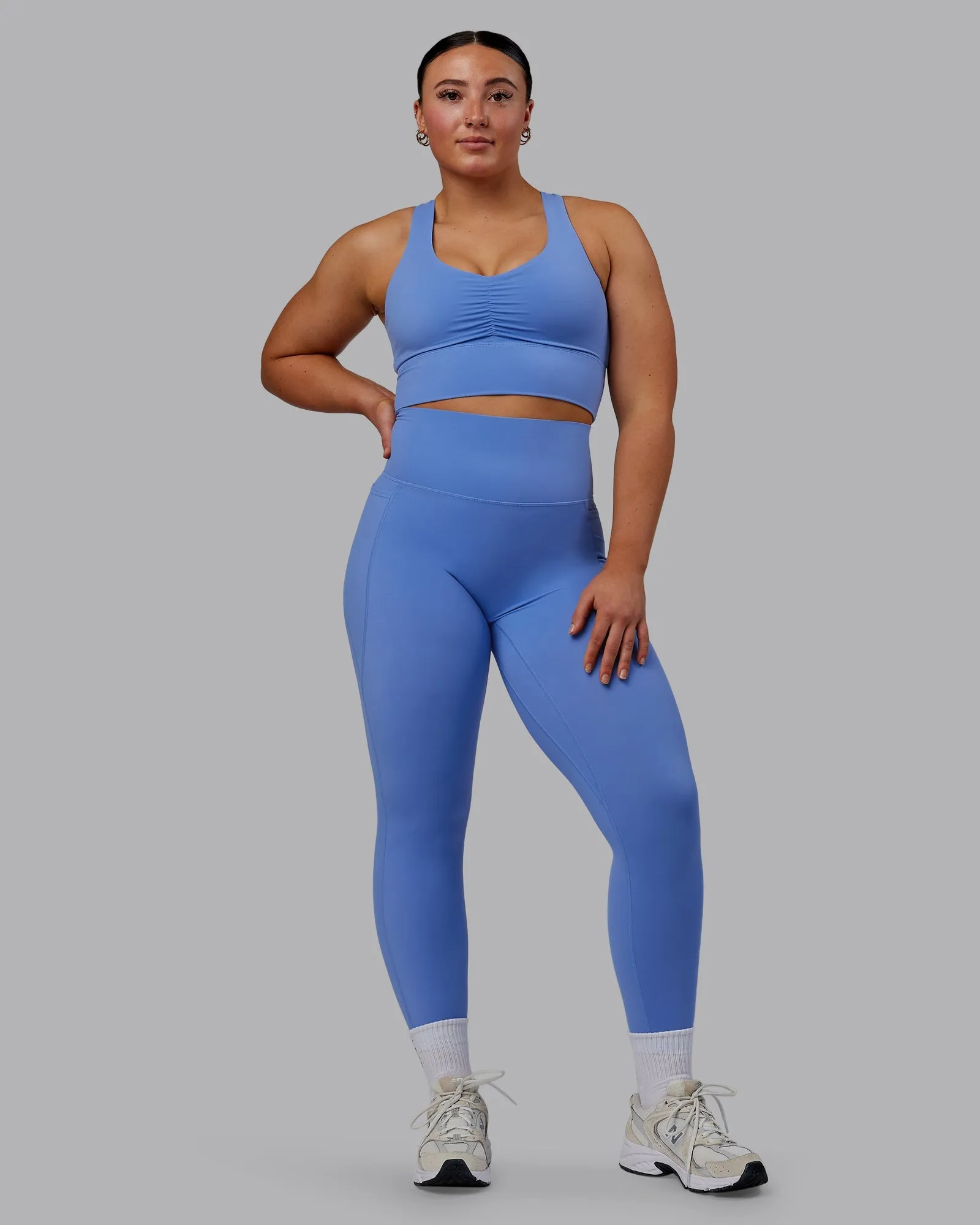 Elixir 7/8 Length Leggings With Pockets - Ultramarine
