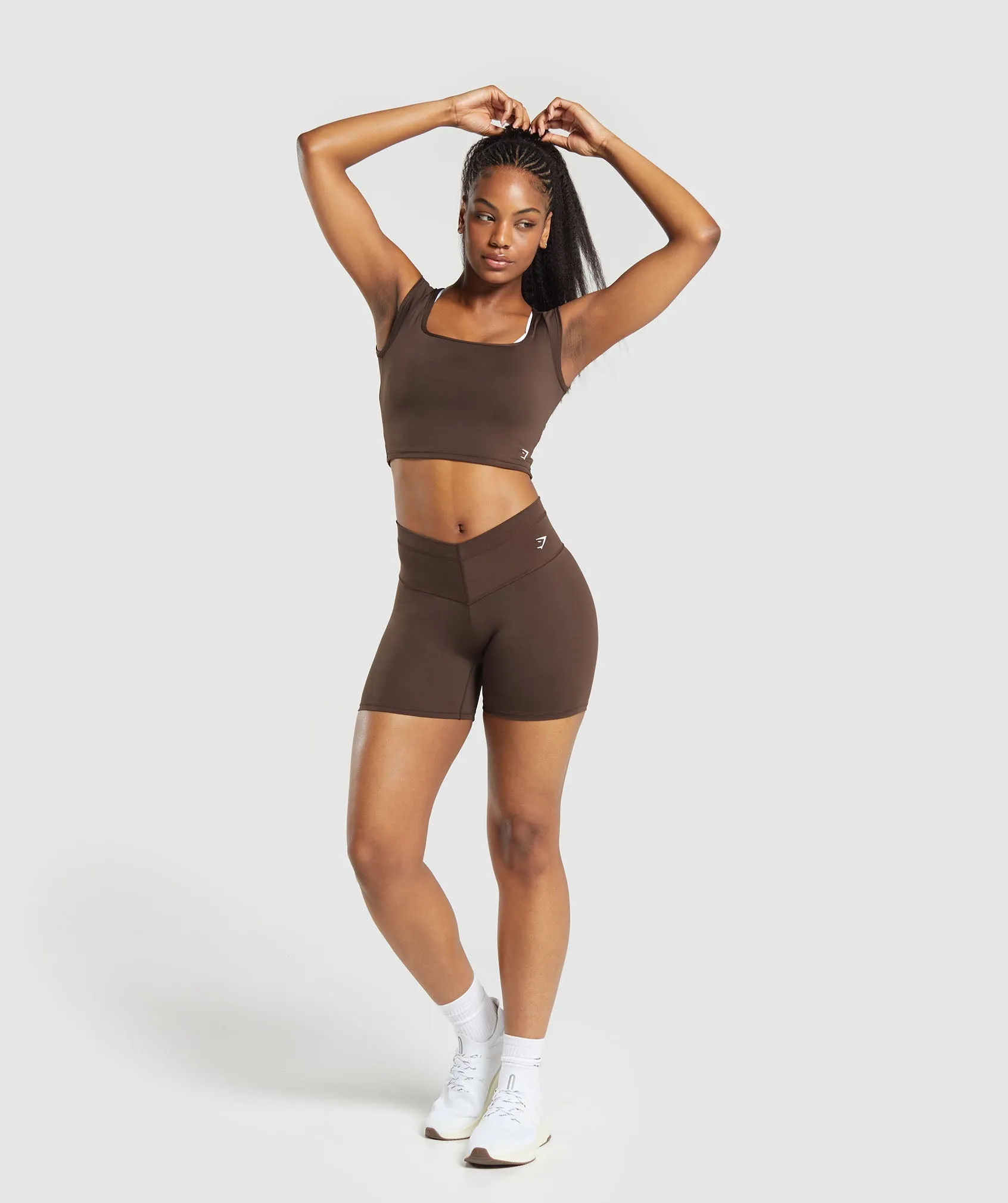 Gymshark Everyday Front V Waistband - Archive Brown