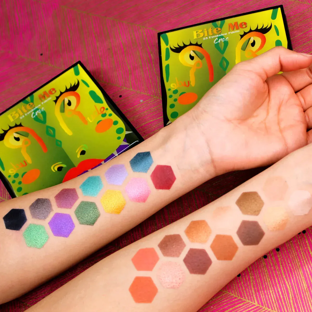 Rude Cosmetics Bite Me 25 Eyeshadow Palette - Croc